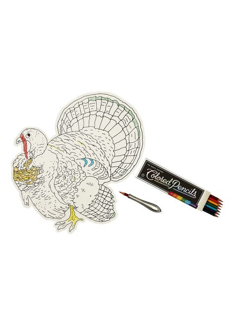 Give thanks for the adult coloring trend! This paper turkey placemat plus colored pencils, all made in the U.S.A., will keep guests of all ages entertained before dinner. Bonus: A portion of sales benefit the Wonderful Life Foundation. Thanksgiving Coloring Placemats, Paper Turkey, Placemat Sets, Hello Autumn, Give Thanks, Fall Fun, Adult Coloring, Colored Pencils, Placemats