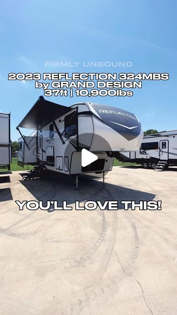 Myles RVs on Instagram: "What do you think about this mid-bunk fifth wheel? It’s a 2023 Grand Design Reflection 324MBS  #rv #camper #firmlyunbound #mylesrv #rvtiktok #rvtour #fulltimerv #rvlife" Grand Design Rv, 5th Wheel Camper, Cool Rvs, Fifth Wheel Campers, Rv Homes, Fifth Wheel, Full Time Rv, Rv Trailers, Bunk House