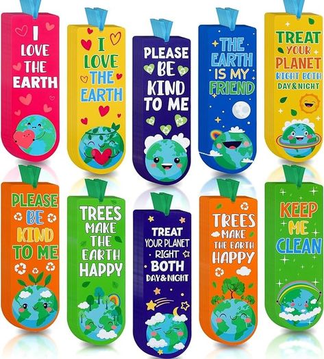 Amazon.com: Cholemy 200 Pcs Earth Day Bookmarks Bulk for Kids Environmental Book Markers with Ribbon Green Paper Bookmarks Earth Day Educational Supplies for Classroom School Home Gift Teacher Students : Office Products Earth Day Bookmarks, Earth Day Ideas, Quilled Tree, Class Themes, School Suplies, Book Marker, Bookmark Ideas, Save Trees, School Craft