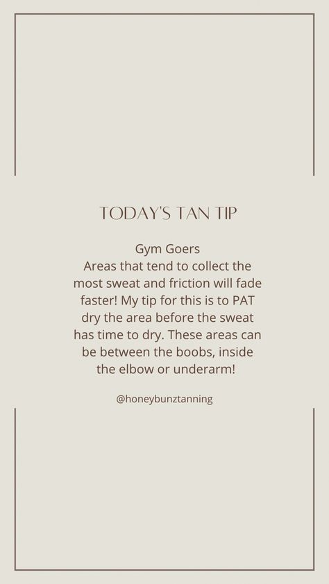 Spray tan tips for gym goers Spray Tan Giveaway Ideas, Spray Tan Prep Tips, Easter Tanning Quotes, Spray Tanning Content, Spray Tanning Tips, Tan Tip Tuesday, Spray Tan Post Ideas, Spray Tan Content, Spray Tan Instagram Posts