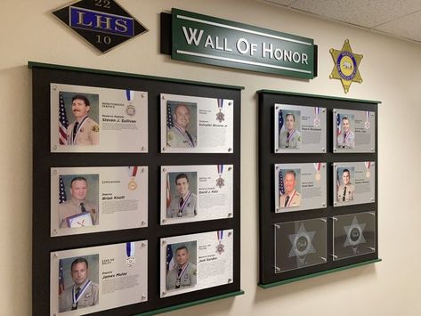 Employee Photo Wall, School Lounge, Donor Recognition Wall, Cardboard Crafts Decoration, Museum Wall, Search Rescue, Wall Of Honor, Photo Wall Display, Donor Wall