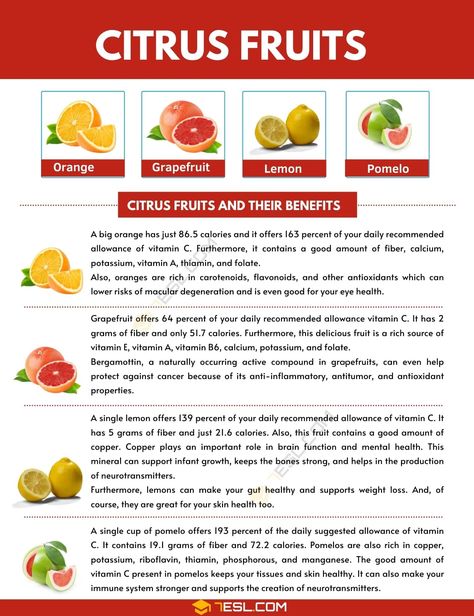 Fruit Benefits Chart, Citrus Fruits List, Fruits And Vegetables Benefits, Citrus Benefits, Citrus Fruit List, Orange Health Benefits, Benefits Of Oranges, Orange Benefits, Oranges Benefits