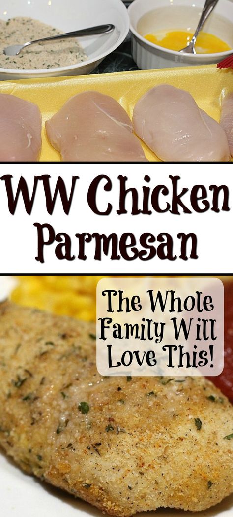 Weight Watchers Parmesan Crusted Chicken, Ww Recipes Chicken Dinners, Ww Parmesan Chicken, Weight Watcher Chicken Recipes Easy, Weight Watchers Recipes 2023 Plan, Ww Parmesan Crusted Chicken, Ww Baked Chicken Recipes, Weight Watchers Salsa Chicken, Weight Watcher Chicken Crockpot Recipes