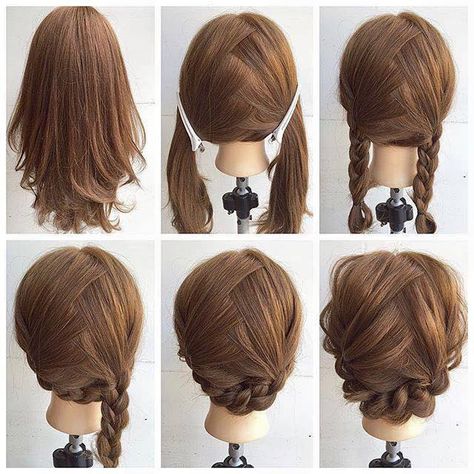 Fashionable Braid Hairstyle for Shoulder Length Hair Step By Step Hairstyles, Fishtail Braid, 짧은 머리, Braided Hairstyles Tutorials, Peinados Faciles, Shoulder Length Hair, Great Hair, Hair Dos, Gorgeous Hair