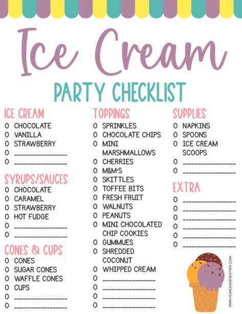 Ice Cream Party At School, End Of Year Class Ice Cream Party, Icecream Bar Kids Party, Ice Cream Party Bar Ideas, Sweet 16 Ice Cream Bar Party Ideas, Ice Cream Party Bar Display, Ice Cream Bar Supplies, Ice Cream Tasting Party, Ice Cream Sundae Bar Decorations