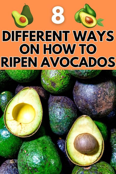 Say goodbye to waiting days for your avocados to ripen! Our guide shares 8 different methods to ripen avocados quickly, so you can enjoy creamy, ripe avocados whenever you want. #RipenAvocados #AvocadoTips #KitchenHacks Avocado Ripen Fast, How To Ripen An Avocado, How To Quickly Ripen An Avocado, How To Make Avocados Ripen Faster, What To Do With Ripe Avocados, Ripe Avocado Trick, How To Ripen Avocados Quickly, Ripen An Avocado Quickly, Ripe Avocado Recipes