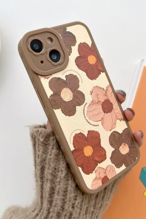 Frame Flower Design, Back Cover Design, Phone Case Diy Paint, Frame Flower, Otterbox Phone Cases, Phone Cover Design, Diy Case, Design Phone Case, Pretty Iphone Cases