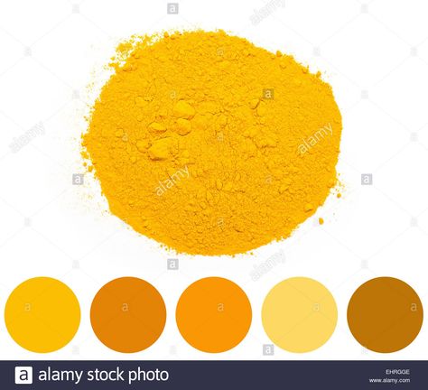 Color Palette Of Yellow Turmeric Powder Pile Stock Photo Turmeric Yellow Color Palette, Tumeric Colour Palette, Turmeric Color Palette, Magenta Bedroom, Photo Color Palette, Analogous Color Scheme, Colouring Inspiration, Website Color Palette, Color Palette Yellow