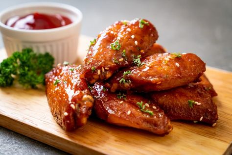 Corn Dips, Baked Bbq Chicken Wings, Baked Chicken Wings Recipe, Freezing Corn, Corn Side, Bbq Chicken Wings Recipe, Recipes Corn, Barbecue Chicken Wings, Wing Sauce Recipes