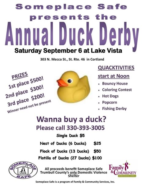 Duck Derby Fundraiser, Cheer Fundraiser Ideas, Duck Run, Stuco Ideas, Fundraiser Themes, Ffa Ideas, Duck Game, Duck Race, Football Fundraiser