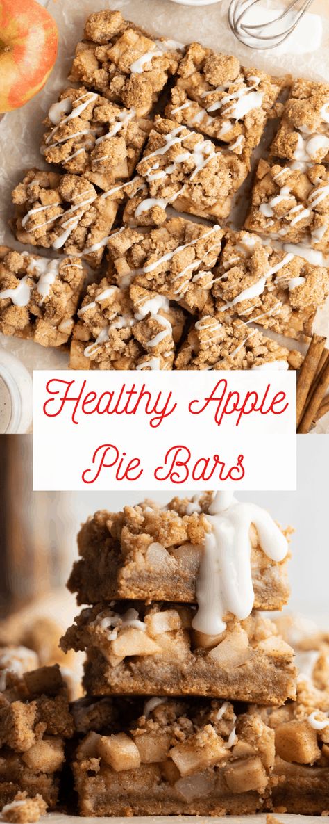 Apple Bar Recipes, Easy Bars, Healthy Apple Desserts, Healthy Pie Recipes, Healthy Apple Crumble, Autumn Treats, Healthy Apple Pie, Healthy Apple Crisp, Honey Crisp