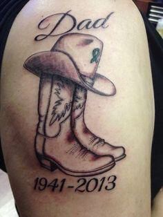 Country Tattoo Ideas, Fisherman Tattoo, Bob Tattoo, Country Tattoo, Grandpa Tattoo, Baby Memorial Tattoos, Cowboy Tattoo, One Word Tattoo