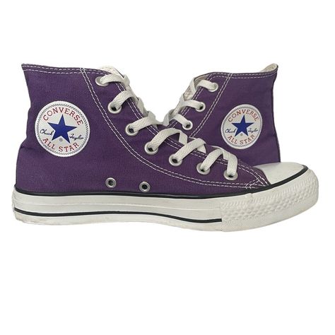 Converse Shoes | Converse Chuck 70 Nightshade Purple Canvas Unisex Sneakers Vtg Sz 6(M), 8 (W) | Color: Purple/White | Size: 6 Converse Shoes Purple, Purple Shoes Aesthetic, Dark Purple Converse, Violet Converse, Cute Converse Shoes, Shoes Png, Purple Converse, Sneakers Purple, Cute Converse