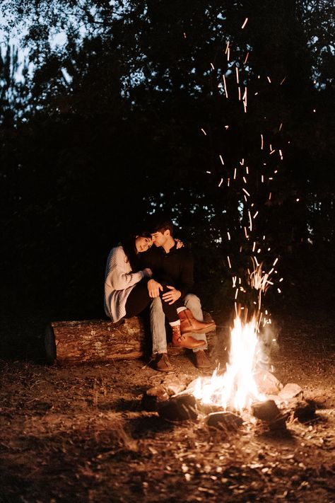 Engagement pictures. @joannsphoto did an AMAZING job. #mississippi #campfire #fall #bonfire #smores #love #engagementphotos #outdoor #photography #couples #engaged Bonfire Photoshoot Couple, Campfire Photoshoot, Campfires Photography, Camping Photoshoot, Camping Couples, Bonfire Photography, Fall Couple Pictures, Fall Couple Photos, Fall Engagement Pictures