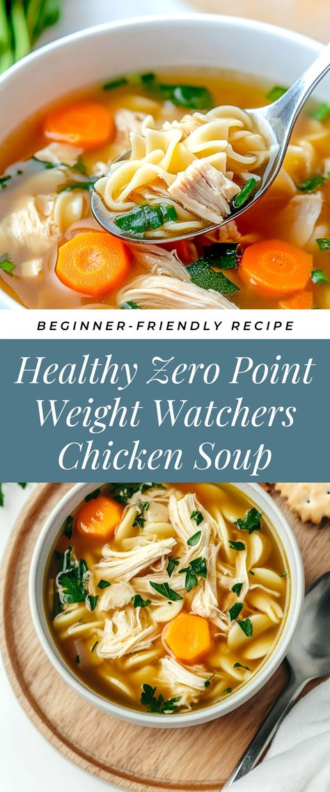 Image for Healthy Zero Point Weight Watchers Chicken Soup Weight Watchers Soup Recipes Zero, Ww Chicken Stew Recipe, Zero Point Lunch Weight Watchers, Weight Watchers Zero Point Soup, Meal Prep For Losing Weight Recipes, Weight Watchers Soup Zero Points, Zero Point Weight Watchers Recipes Dinner, Light Soups Healthy, Weight Watchers Chicken Soup