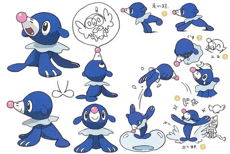 Sketch Pokemon, Popplio Pokemon, Pokemon Concept, Art Evolution, Concept Art Books, Pokémon Anime, Pokemon Official, Pokemon Sketch, Pokemon Starters