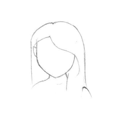 How To Draw Simple People, Simple Drawing People, Easy Ways To Draw People, Fun Sketches Ideas, How To Draw Hair Step By Step, Head Drawing Tutorial, Draw Hair, Pencil Drawing Tutorials, Drawing Hair