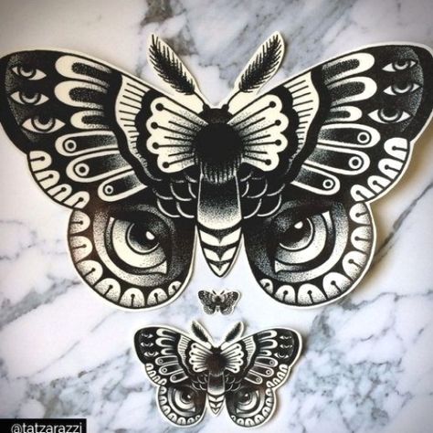 Nail Design Black, Tattoo Papillon, Traditional Moth Tattoo, Traditional Butterfly Tattoo, Butterfly Tattoos For Women, Moth Tattoo, Stomach Tattoos, Tattoo Desings, Traditional Tattoo Art