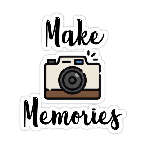 Decorate laptops, Hydro Flasks, cars and more with removable kiss-cut, vinyl decal stickers. Glossy, matte, and transparent options in various sizes. Super durable and water-resistant. Photography its all about memories and moments Good Memories Aesthetic, Memories Printable Stickers, Cut Stickers Printable, Cute Text Stickers, Farewell Highlight Cover Instagram, Family Stickers Scrapbook, My Scrapbook Cover, Family Stickers Printable, Stickers For Laptop Printable