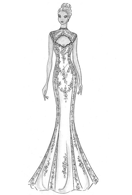 Kelly Faetanini Sketches Indian, Designer Sketches, Wedding Dress Sketches, Dress Illustration, Fashion Illustration Sketches Dresses, Fashion Design Sketchbook, Fashion Drawing Dresses, Sketches Dresses, Dress Design Sketches