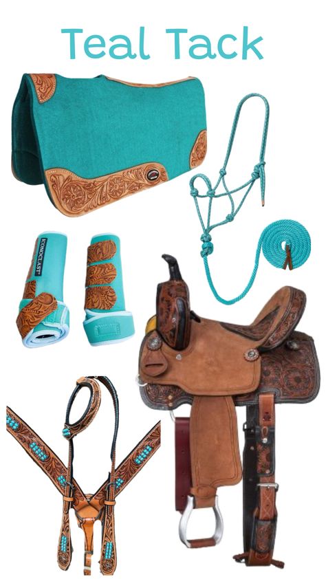 #tack #horse #horsetack Western Horse Tack Turquoise, Bling Tack Sets, Western Tack Sets, Barrel Racing Tack Sets, Barrel Racing Tack Rodeo, Bling Horse Tack, Bling Tack, Inspirational Horse Quotes, Horse Riding Quotes