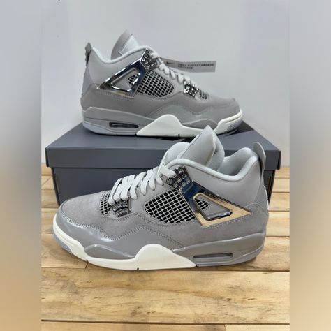 Brand New Without Box. Nike Marked As B-Grade. Nothing Wrong With Them Other Than The Grading. Nike Has A Quality Issue With Jordan 4’s Gray Jordan 4, Jordans 3, Jordans Aesthetic, Frozen Moments, Casual Shoes Women Sneakers, Jordan 4’s, Pretty Sneakers, Shoes For School, Nike Fashion Shoes