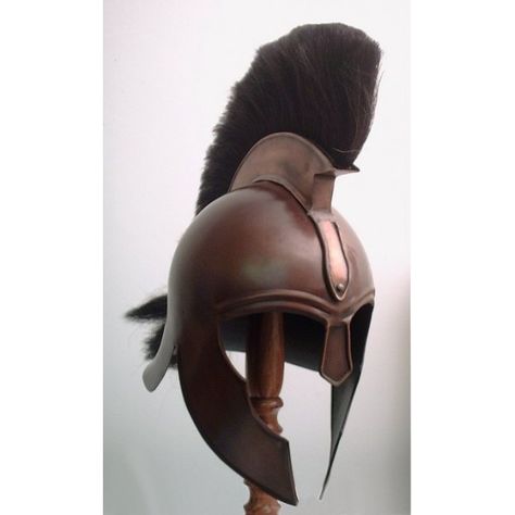 trojan-war-helmet Trojan Helmet, Greek Tragedy, Writer Inspiration, Anatomy Drawing, Greek Myths, Black Horse, Horse Hair, Ancient Greece, Brad Pitt