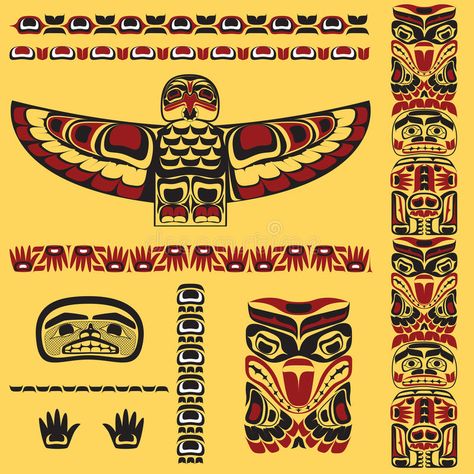 Canadian native art elements in vector. Canadian native art elements in , #spon, #native, #Canadian, #art, #vector, #elements #ad Native American Art Projects, Native American Totem, Pacific Northwest Art, Haida Art, Art Elements, Canadian Art, Tattoo Pattern, Indigenous Art, Native Art