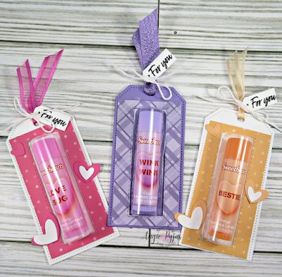 Lip Gloss Holders Diy, Stampin Up Lip Balm Holder, Mft Lip Balm Holder, Stampin Up Chapstick Holder, Diy Lip Balm Holder, Lip Balm Holders, Stampin Up Valentine Treat Holders, Lip Balm Packaging Ideas, Diy Lipstick Holder