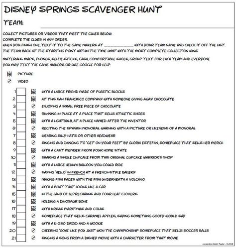 Disney Springs Scavenger Hunt: 3 Steps Disney Springs Scavenger Hunt, Disneyworld Tips, Spring Picture Ideas, Disney World Birthday, Scavenger Hunt Birthday, Coronado Springs, Disney Challenge, Travel Florida, Photo Scavenger Hunt