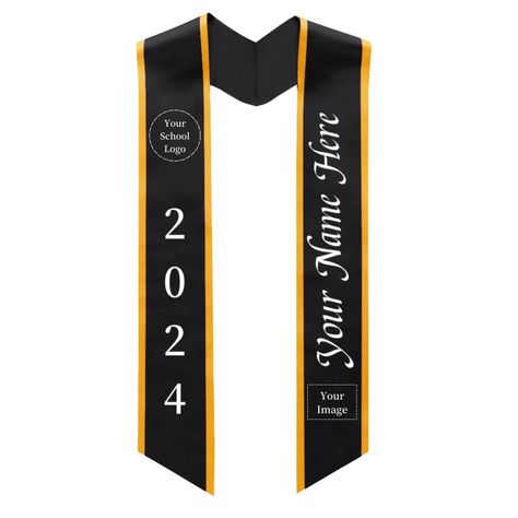 TOPTIE Custom Graduation Stoles Embroidery Printed Adult Unisex Honor Sash Length 68 Graduation Party Backdrops, Graduation Stoles, College Graduation Pictures Poses, Graduation Sash, Diy Outfits, Party Backdrops, Money Cake, College Graduation Pictures, Grad Ideas