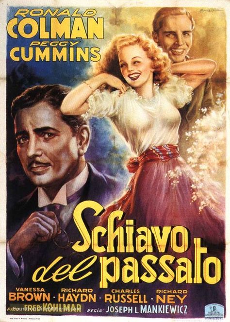 SCHIAVO DEL PASSATO (The Late George Apley) - 1947 Posters Amazon, Ronald Colman, Italian Movie Posters, Information Poster, Movie Poster Wall, And Peggy, Original Movie Posters, Posters Framed, Movie Posters Vintage