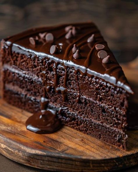 Chocolate Chiffon Cake, Food Reference, Easy Recipes For Beginners, Delicious Deserts, Gourmet Desserts, Chocolate Cakes, Chocolate Dessert Recipes, Sweet Snacks Recipes, Chiffon Cake