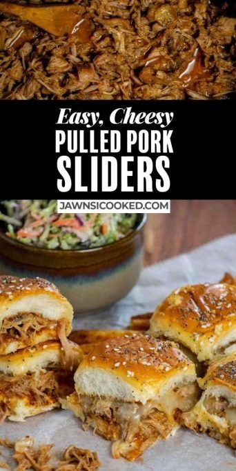 Great for game day, party or for an easy weeknight meal, this Easy BBQ Pulled Pork Sliders Recipe (with slow cooker pork) is always a crowd pleaser. Piled high with juicy pulled pork, pepper jack cheese, and a quick and easy BBQ mayo, on toasted, garlic butter buns! Warm Sandwiches, Bbq Pulled Pork Sliders, Pulled Pork Salad, Pork Sliders Recipes, Savory Butter, Hearty Sandwiches, Apple Coleslaw, Easy Pulled Pork, Pulled Pork Sliders