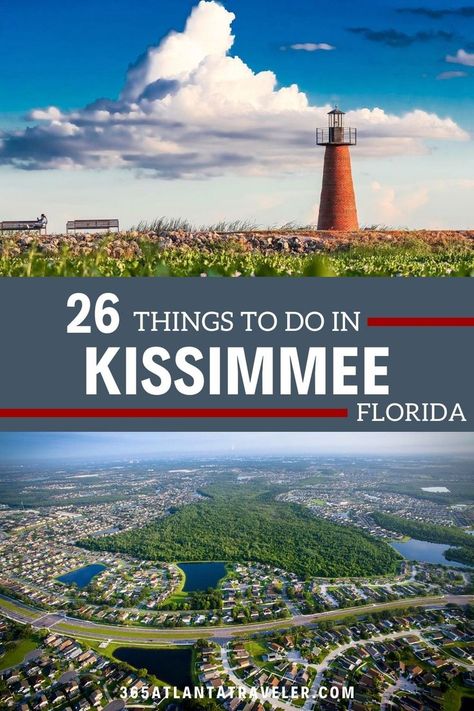 Kissimmee, Florida is the perfect destination in central Florida for any family looking for thrill seeking amusement parks and sunny days spent out on the lake. Not only is Kissimmee a great place to stay during your Orlando theme park vacations, this fun city has water parks and theme parks all on its own. Here are 26 things to do in Kissimmee that you don't want to miss! Top Family Vacations, Universal Studios Orlando Trip, Orlando Activities, Florida Activities, Thrill Seeking, Orlando Theme Parks, Kids Things To Do, Fun City, Orlando Travel