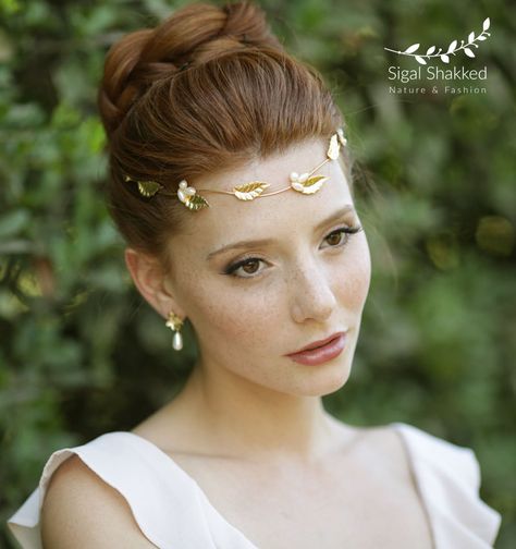 Pearl Wreath, Leaf Tiara, Bohemian Headpiece, Boho Crown, Leaf Headband, Silver Hair Accessories, Leaf Headpiece, Boho Headpiece, Bridal Wreath