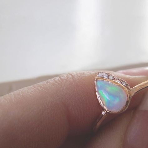 See this Instagram photo by @misajewelry • 647 likes Boho Opal Ring, Dark Look, Teardrop Ring, Nighty Night, When It Rains, Opal Ring, One Ring, Rain Drops, Brilliant Diamond