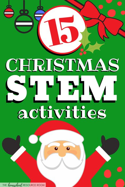 15 Christmas science experiments and STEM activities for the holidays! Hands-on science to keep learning going through the end of the year! Holiday Stem Activities, Christmas Science Activities, Christmas Stem Activities, Winter Stem Activities, Christmas Science Experiments, Holiday Stem, Stem Activities For Kids, Elementary Stem Activities, Holiday Science