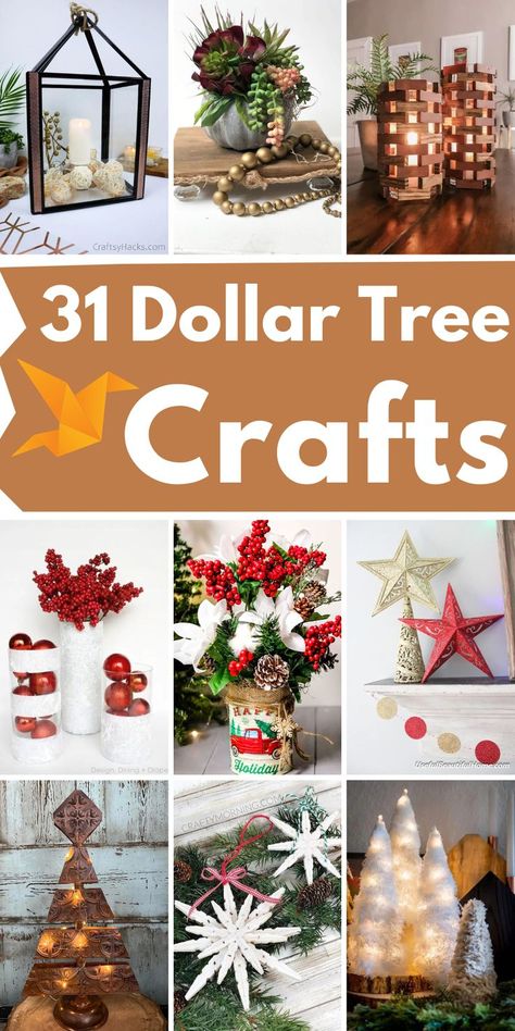 Looking for some fun, yet cheap Dollar Tree Crafts? Here are 31 amazing DIY Dollar Tree Crafts that will save you a ton of money while sprucing up your home for every season and holiday! Dollar Tree Funnel Set Christmas Tree, Dollar Tree Christian Crafts, Cheap Christmas Crafts For Adults, 2024 Dollar Tree Crafts, Dollar Tree Crafts For Christmas, Dollar Tree Fall Crafts 2024, Diy Dollar Tree Christmas Decorations, Easy Cheap Christmas Crafts, Dollar Tree Diy Crafts Christmas