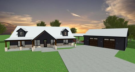 Plan Search – Tracy's Custom Homes House With Detached Shop, Barndominium With Pool House Plans, 2 Houses Connected With Breezeway, Barndo With Breezeway To Shop, Barndominium With Breezeway To Garage, Shop And House Combo Plans Farmhouse, Barndominium With Detached Garage, Barndo With Breezeway, House And Shop Layout On Land