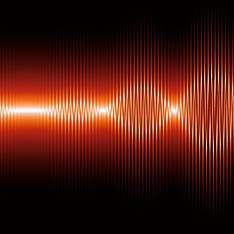 size: 24x24in Photographic Print: Sound Waves, Artwork by Mehau Kulyk : Waves Artwork, Audio Waves, Entrance Lighting, Soundwave Art, Cat Doodle, Sound Art, Posters Wall Art, Retro Graphics, Light Trails