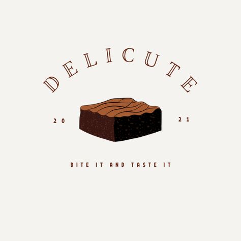 Bake Shop Logo Ideas, Brownie Logo Ideas, Brownie Logo Design Ideas, Dessert Brand Name Ideas, Brownie Business Name Ideas, Dessert Shop Names Ideas, Brownies Logo Design Ideas, Brownie Branding, Cake Shop Name Ideas