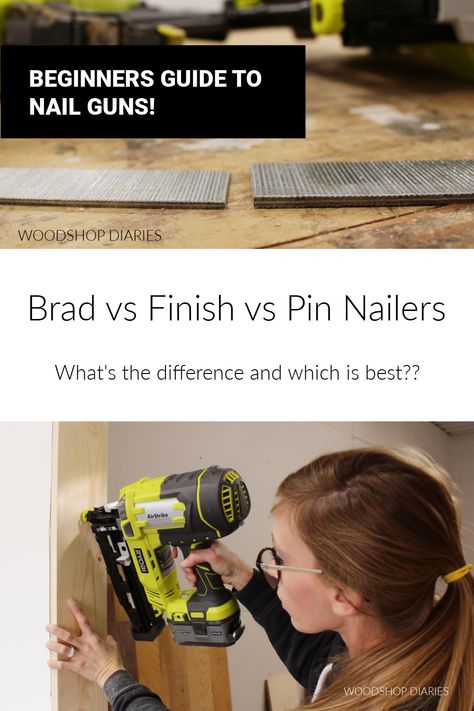 Brad Nailer Projects Diy, Woodshop Tools, Finish Carpentry, Diy Handyman, Brad Nailer, Staplers, Wood Nails, Wood Crafting Tools, Woodworking Classes