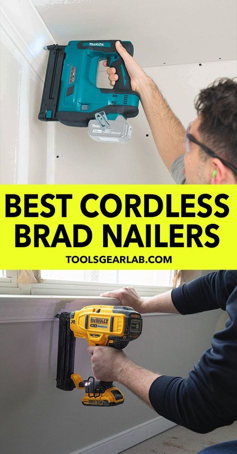 Best Cordless Brad Nailer Brad Nailer Projects Diy, Wood Workshop, Brad Nailer, Brad Nails, What To Use, Power Drill, Buying Guide, Woodworking Shop, Carpentry