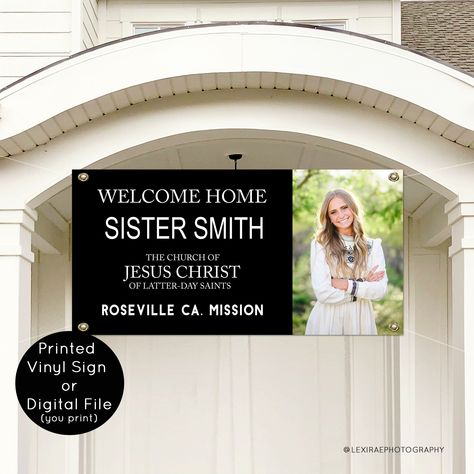 Missionary Welcome Home Signs, Missionary Homecoming Signs, Mission Homecoming, Mission Farewell, Missionary Homecoming, Homecoming Poster, Homecoming Signs, Mormon Missionaries, Homecoming Posters