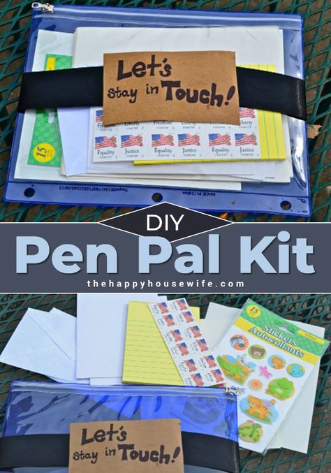 Pen Pal Kit Pen Pal Tracker, Letter Writing Kit, Pen Pal Kit, Pen Pal Gifts, Snail Mail Inspiration, Snail Mail Pen Pals, Writing A Letter, Happy Housewife, Fun Mail