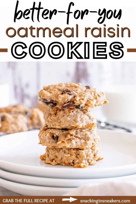 Low Carb Oatmeal Raisin Cookies, Healthy Quick Snacks, Healthy Oatmeal Raisin Cookies, Soft Oatmeal Raisin Cookies, Chewy Cake, Oatmeal Raisin Cookie Recipe, Oatmeal Raisin Cookies Healthy, Low Carb Oatmeal, Oatmeal Raisin Cookie