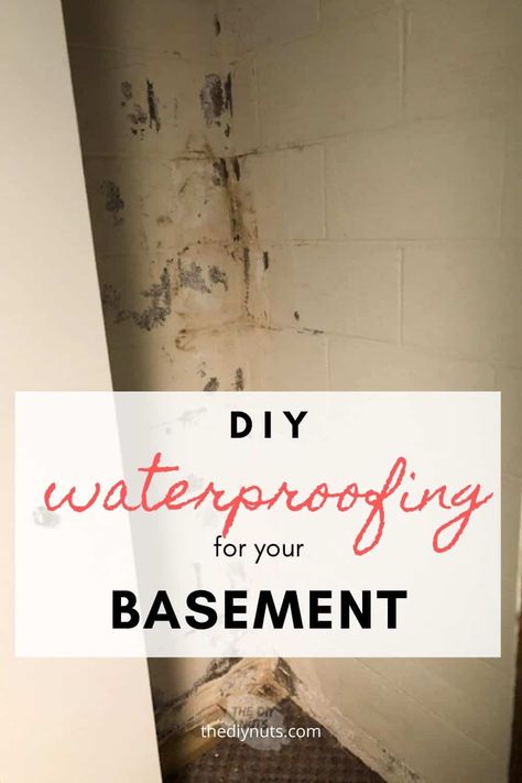 Use this product to help waterproof your basement. Finally refinish your basement to add to your living space. We love our DIY basement idea and makeover. Cinderblock Basement Makeover, Waterproofing Basement Walls, Basement Closet, Basement Refinishing, Basement Decoration, Wine Cellar Basement, Basement Organization, Old Basement, Dream Basement