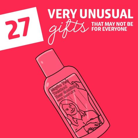 These unusual gifts are completely off the wall and may not be for everyone. But for the special few, these weird items will make the perfect gifts. Weird Gift Ideas, Weird Items, Ridiculous Gifts, Unusual Gifts For Men, Unusual Gifts For Women, Unique Xmas Gifts, Gift Ideas Diy, Funny Gifts For Men, Weird Gifts