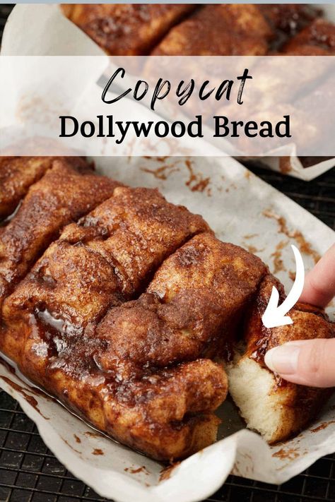 Dollywood Cinnamon Bread, Cinnamon Bread Recipe, Cinnamon Roll Bread, Olive Bread, Pull Apart Bread, Cinnamon Bread, Yeast Bread, Apple Butter, Pull Apart